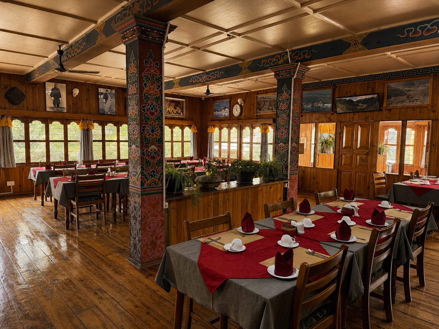 Hand-painted dining hall