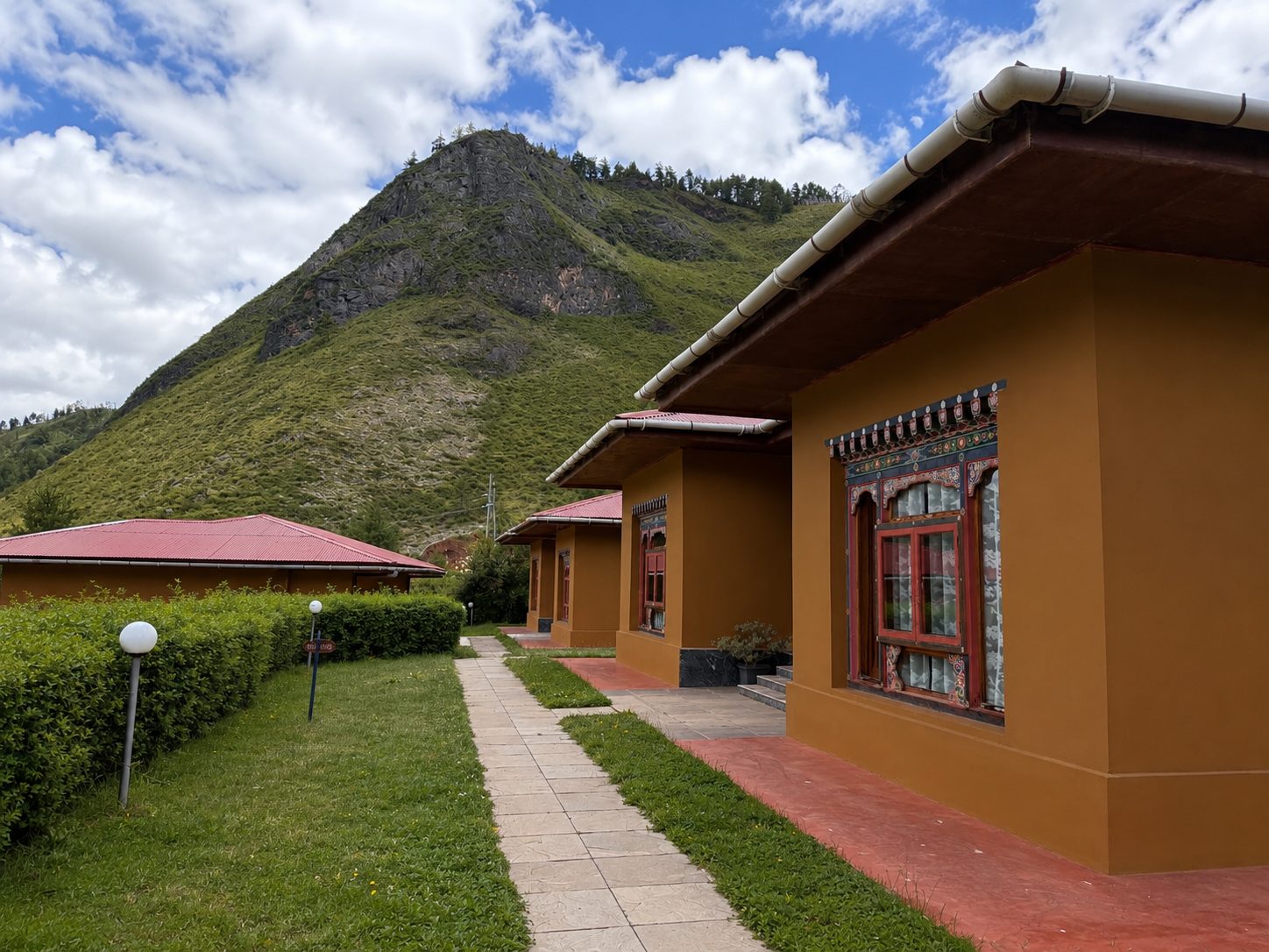 Cottages and the Haa mountains