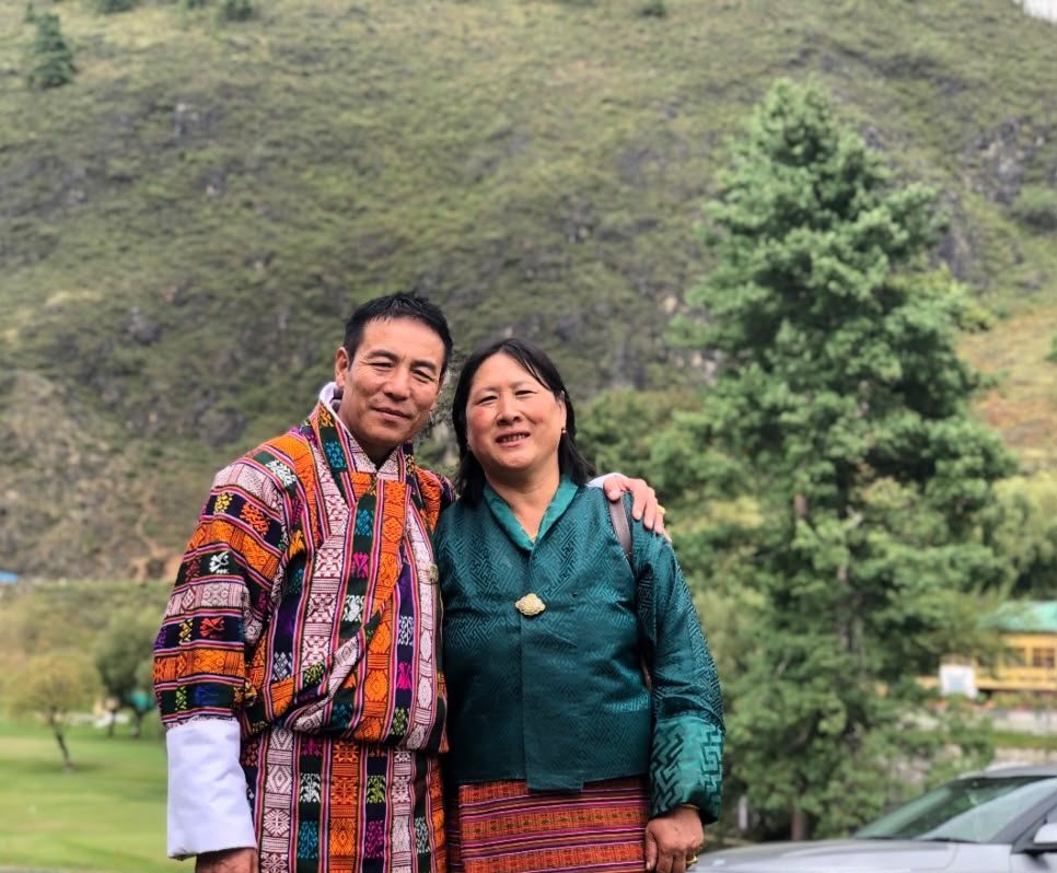 Rinchen Khandu and Zam, founders of Risum Resort
